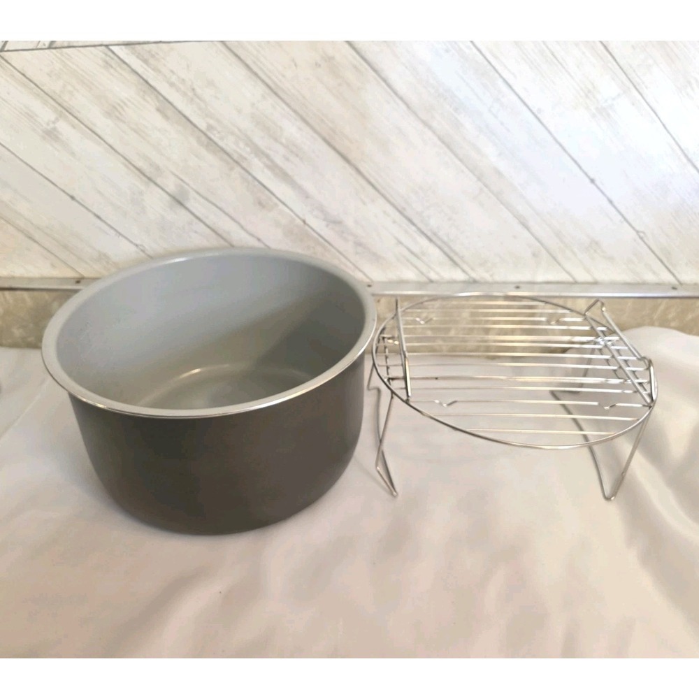 Ninja Foodi OP300 6.5qt Pressure Cooker Ceramic Pot Bowl & Rack Parts 10in1